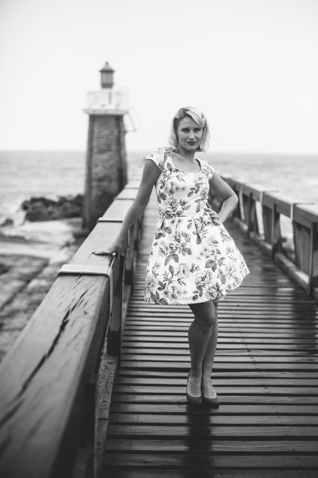 Retro style tea dress, fit and flare dress made to order. Magazine shoot